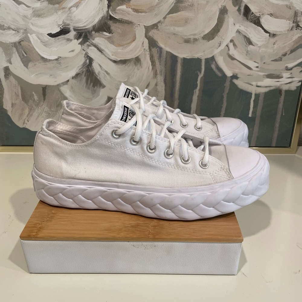 Converse White CTAS Lift Cable OX Sneakers